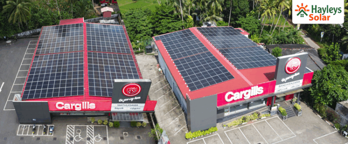 Existing Hayleys Solar installations across Cargills' nationwide outlet network